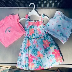 24month dress and two onesies